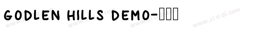 godlen hills demo字体转换